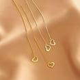 thumbnail image 6 of Solid 925 Sterling Silver Love Heart Chain Dangle Earrings Drops for Women Teens Heart Tassel Dangle Earrings Threader, 6 of 14