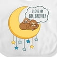 thumbnail image 4 of Inktastic I Love My Big Brother Boys or Girls Baby Bib, 4 of 4