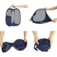 thumbnail image 2 of Cesto de ropa sucia emergente, malla de poliéster y nailon reforzado con asas portátiles, portátil para transportar y almacenar fácilmente, 2 of 8