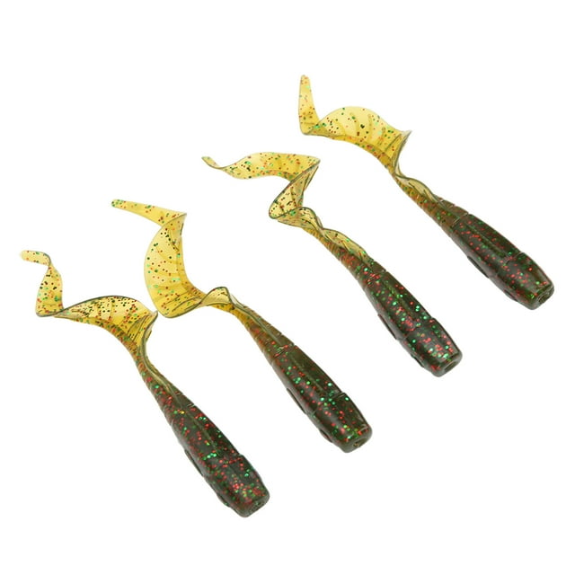 4 Pcs Fishing Lure Simulation Fishing Bait PVC Fishing Lures Shallow Deep Diving Swimbait Crankbait for Freshwater Fish