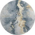 thumbnail image 2 of Addison Rugs Mayfield Premium Machine Washable Transitional Abstract Graphite Round Rug, 8' x 8', 2 of 6