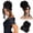 Black, variant on Glamorous Light Blonde Curly Updo Wig with Bangs - 2-in-1 Messy Bun Drawstring Ponytail Extension for Women Party, Club & Holiday Social Events