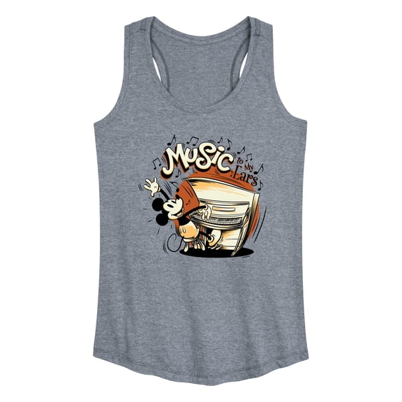 Mickey & Friends - Music To My Ears - Women's Racerback Tank Top