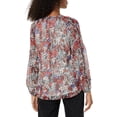 thumbnail image 2 of ORUYROP Blouses Décontractées Boho à Imprimé Floral Col en V Manches Longues Amples pour Femmes, 2 of 2