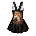 thumbnail image 5 of Uourmeti Celestial Horse Print Girls' Skirted One-Piece Swim Dress - Quick Dry, Soft Stretchy Bathing Suit for Beach, Pool & Summer Vacations, 5 of 8