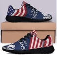 thumbnail image 3 of Thank You Veterans The US American flag Shoes Sneakers Black Size 12, 3 of 7