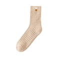 thumbnail image 2 of Willtoo Thick Knit Warm Socks for Winter, Womens Solid Mid Calf Socks, Soft Breathable Cozy Boot Socks Gifts for Women, 2 of 3