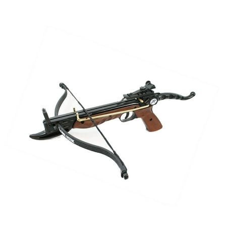 Crossbow Silencer System - SAS Prophecy 80 Pound Pistol Crossbow Wood Aluminum Body with Cobra System Limb and 3 Arrows