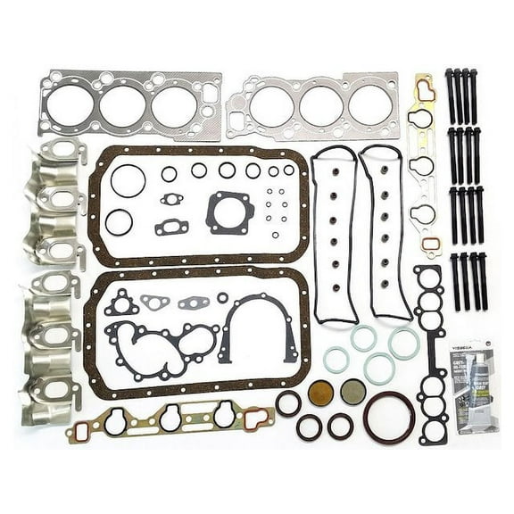 Cylinder Head Gasket Set with 16 Head Bolts - Compatible with 1988 - 1995 Toyota Pickup 3.0L V6 Engine Code 3VZE 1989 1990 1991 1992 1993 1994