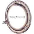 thumbnail image 4 of Antique Purple Rustic Patina Nautical Maritime Ship's Porthole Frame | Wall & Bathroom Sculpture Aluminum Porthole | Home Decor Ideas | Round Glass Hanging Porthole (Window (Transparent), 15 Inches), 4 of 5