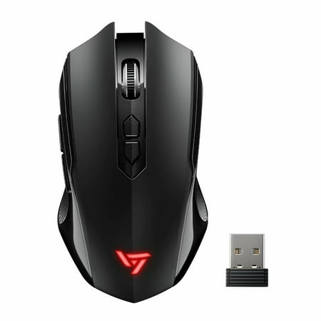 VicTsing Wireless Gaming Mouse with Silent Click, 7-Button Design, 2400 DPI High Precision Optical Sensor, 5 Adjustable DPI Mice(2400/2000/1600/1200/800) , Comfortable Grip,
