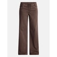 thumbnail image 5 of No Boundaries Drawstring Grommet Wide Leg Jeans, 30" Inseam, Women's and Women's Plus 1X-4X, 5 of 5