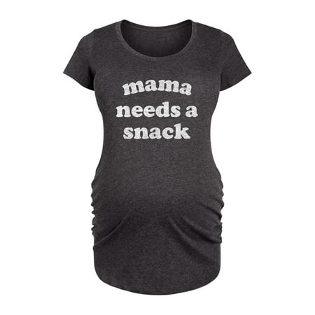 

Bloom Maternity - Mama Needs A Snack - Women s Maternity Scoop Neck Graphic T-Shirt
