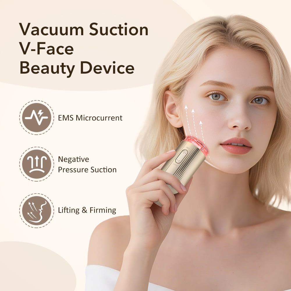 Flaremore 4-in-1 Microcurrent Facial Device for Neck and Face Massager, Portable Face Device for Skin Care, Double Chin, Wrinkle Reduction and Firming, USB / Rechargeable Microcurrent Face Lift