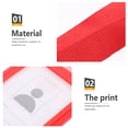 thumbnail image 3 of Card Protectors Sleeves Office Chaiers Portable Protector Red Plastic, 3 of 6