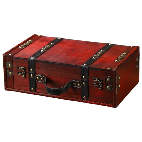 lanema Retro Styles Sturdy Wood Storage Box Convenient for Jewelry and Small Items with Craftsmanship and Elegant Charm