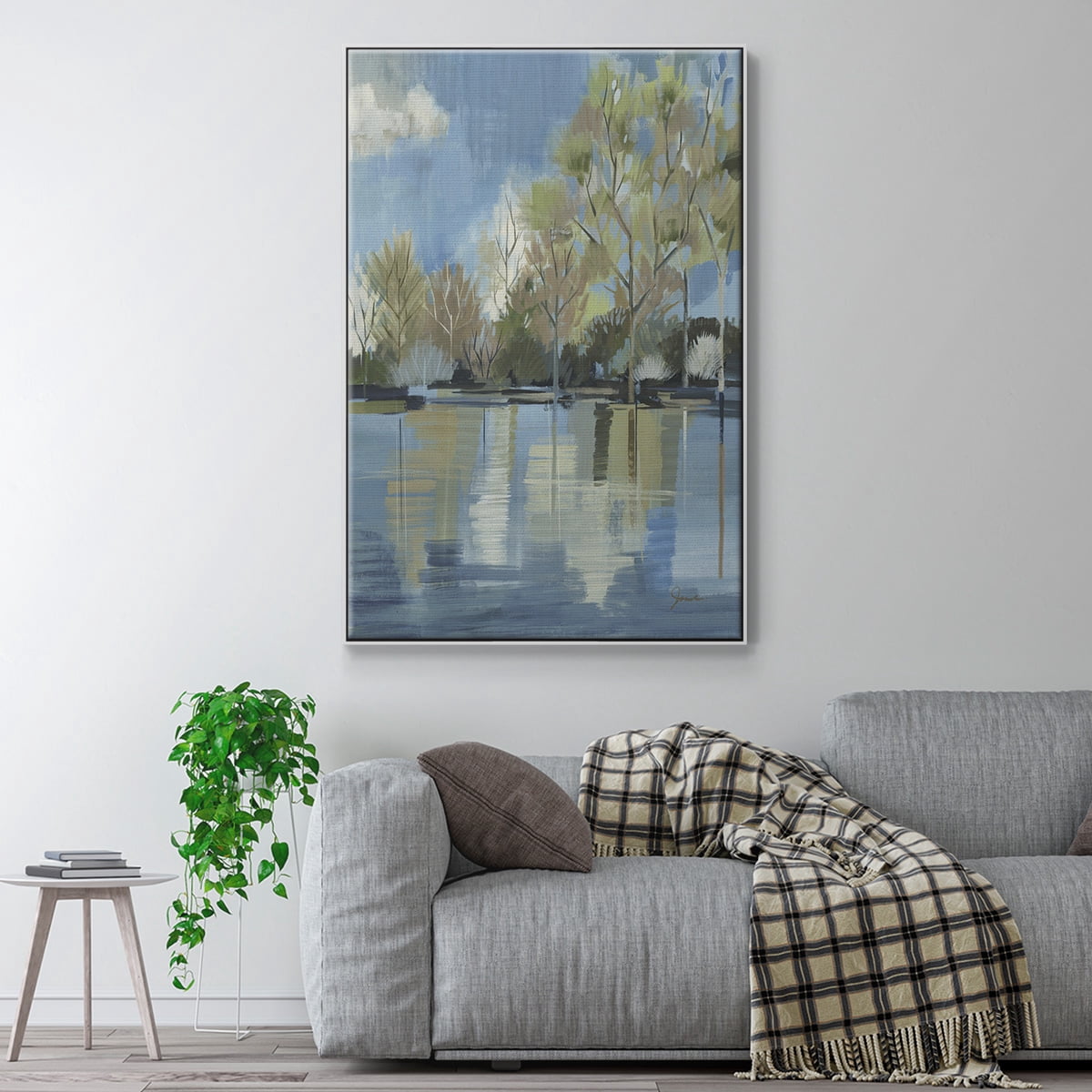 Enchanted Forest I Framed Premium Gallery Wrapped Canvas - Ready to Hang - 17 x 25 - White Floating Frame