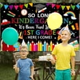 thumbnail image 4 of Welcome Back to School Backdrop Black So Long Kindergarten It's Been Fun Look Out 1st Grade Here I Come Background Kindergarten  Classroom Party Decorations Banner Photo Booth Props, 4 of 7