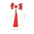 thumbnail image 4 of WHAMVOX 2 Pcs Barrettes à Cheveux Rouges avec Design Cœur pour Décoration de Mariage et Quotidienne, 4 of 5