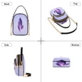 thumbnail image 4 of IAUYY Small Crossbody Bags for Women 15*21*8cm Leather Purses for Women Removable Strap with 3 Zipper Pocket Applicable to Birthday Gifts for Women,Fantasy Style, 4 of 7