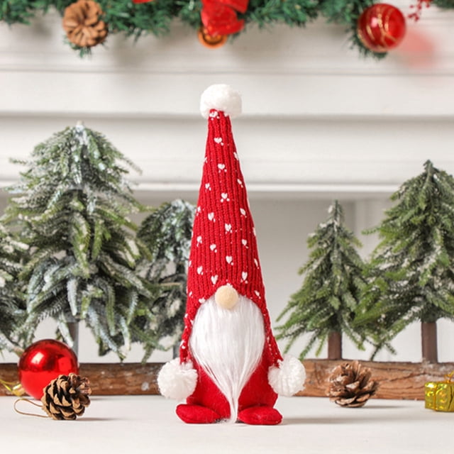 Christmas Gnome Ornament, Christmas Faceless Doll Rudolph Hanging Decor For Bedroom Living Room Bathroom