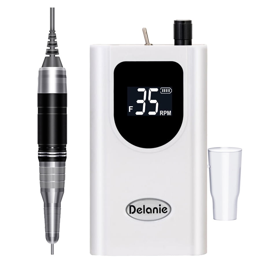 DYLA Electric Nail Drill Machine 35000RPM, Portable Nail Drill Rechargeable with 6 Drill Bits, Nail Drills for Acrylic Nails Professional E File Nail Machine Drill Professional