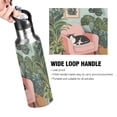 thumbnail image 4 of Yayeee 33oz Insulated Water Bottle Double Wall Stainless Steel with Flip Straw Lid, Pink Sleeping Cat, 4 of 7