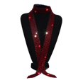 thumbnail image 2 of D-GROEE Mens Sequin Skinny Tie - Exquisite Necktie Great for Weddings, Parties, Costumes, Halloween Sequin Necktie, 2 of 7