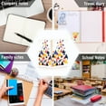 thumbnail image 6 of FORMRS 1-Subject Spiral Notebook 8" x 5" College Ruled 60 Refillable Sheet A5 Hard Cover, 2 Pack, White Abstract Triangles, 6 of 7