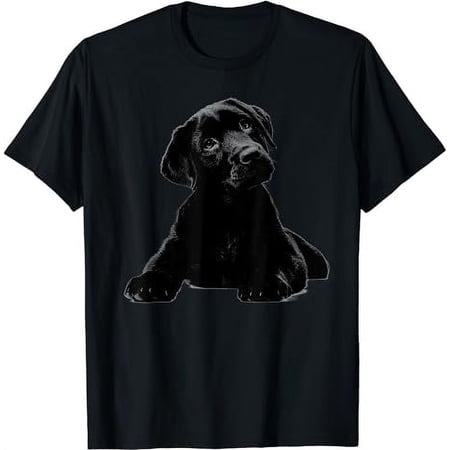Black Lab Puppy Dog Shirt Graphic Tees Men - Dog Mom Shirt T-Shirt