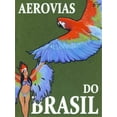 thumbnail image 2 of Got, Jean Pierre 19x24 White Modern Wood Framed Museum Art Print Titled - Aerovias do Brasil, 2 of 4