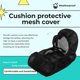 thumbnail image 4 of Motorcycle Mesh Seat Cover for F900GS F 900GS Seat Protect Cushion 3D Honeycomb Mesh Fabric Saddle Cushion, 4 of 4