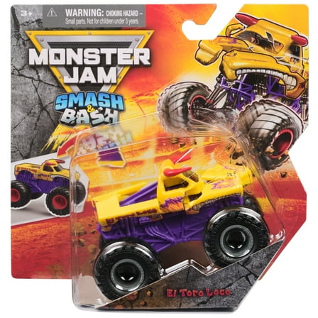Monster Jam Smash & Bash El Toro Loco, 1:64 Scale