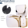 thumbnail image 2 of Guantes de Box 12 Oz, Blanco/Dorado, con Protector Bucal Bluelander BOX-M1-12-BlancoDorado, 2 of 5