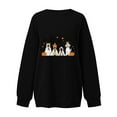 thumbnail image 5 of Clearance Sale,GA WEIHUA Women Halloween Pumpkin Shirts Funny Dog Ghost Graphic Sweatshirt Cute Spooky Season Party Fake Two Piece Sweater Fall Pullover Top 2024 Trendy,Black,M, 5 of 5