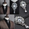 thumbnail image 4 of Nueva pajarita de Bolo con diamantes de imitación, regalos de lujo de gama alta, versión coreana de la pajarita para banquete de negocios de boda británica, joyería para hombres, 4 of 5