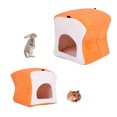 thumbnail image 3 of Visland Hamac pour Pain Grillé Douillet Aspect Réaliste avec Trous de Suspension Épaissi Chaud Confortable Lit pour Animal de Compagnie Maison pour Petits Animaux Rongeur/cobaye/rat, 3 of 7