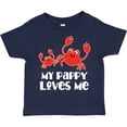 thumbnail image 3 of Inktastic My Pappy Loves Me Grandchild Beach Crab Boys Toddler T-Shirt, 3 of 5
