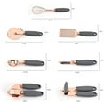 thumbnail image 4 of 7Pc Kitchen Gadget Set Copper Coated Stainless Steel Utensils Soft Touch Black Handles Kitchenware Set Kitchen Utensils, 4 of 7