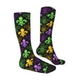 thumbnail image 3 of Balery Mardi Gras1 Fun Novelty Socks Men'S Women'S Crew Socks Funny Crazy Novelty Socks Quirky And Cool Socks, 3 of 9