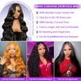 thumbnail image 2 of Momihoom Body Wave Frontal Wigs HD Lace Front Wigs Hair Pre Plucked Body Wave Glueless Hair Wigs, 2 of 6