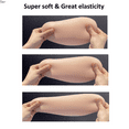 thumbnail image 4 of BIMEI 1-Paire Coussinet Adhésif en Silicone Réaliste Rehausseur de Hanches Inserts Rembourrés Doux Réutilisables pour Rehausseur Unisexe Rembourrage en Silicone, Beige, Grand, 4 of 6