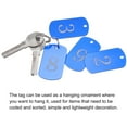 thumbnail image 5 of Etiqueta de clave de metal de aluminio, etiqueta de número 1-35, etiqueta de identificación con anillo de 2x1.2 pulgadas, rectángulo azul en blanco para decoración, 35 piezas, 5 of 5