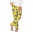 thumbnail image 2 of Wukai Honeybee Print Teenagers' Pajama Pant Sleep Pajama Lounge Pant PJ Bottoms with Pockets and Button Fly(Available in Big & Tall)-XS(5-6), 2 of 6