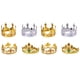 thumbnail image 1 of 8 coronas de plástico para niños, decoradas para fiestas de cumpleaños (corona de cruz dorada, corona de reina dorada, corona de rey dorada y corona de rey plateada)., 1 of 5