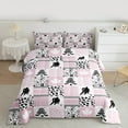 thumbnail image 2 of Homewish Gamer Ice Hockey Full Size Comforter Sets 3-Piece for Female Men Adults,Maple Leaves Bedding Comforter Set,Sport Theme Lightweight Bedding Sets,Geometric Plaid Bedroom Decor,Reversible, 2 of 8
