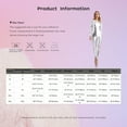 thumbnail image 7 of Mufeng Women's Shiny Metallic Long Sleeve Bodycon Jumpsuit Glossy Sparkly Full Bodysuit Unitard Hot Pink M, 7 of 7