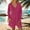 Hot Pink, variant on RKSTN Short Jumpsuits for Women Plus Size Long Sleeve V Neck Pleated Texture Baggy Beach Vacation Outfits for Women with Pockets (Hot Pink ,XXL)