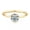 Gold, variant on Tension Setting 1.0ct Round Moissanite Solitaire Ring for Women Sterling Silver