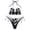 C-Black385, variant on DHFJKG Bikini Swimsuits For Women Two Piece Set Side Tie Halter Triangle Top Thong Bottoms Summer Pool Party Outfit Stylish Beachwear